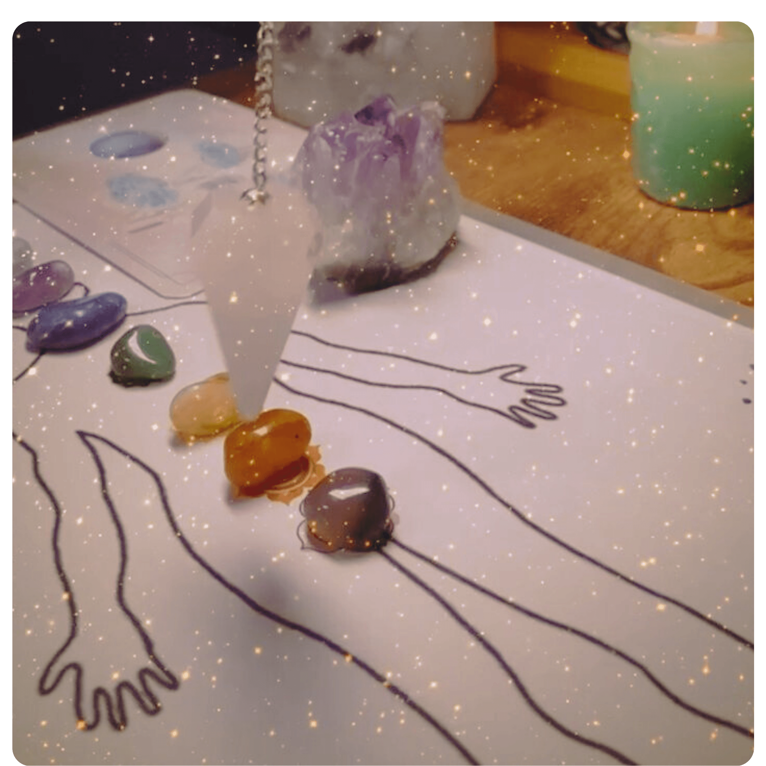 Limpieza Energética con péndulo y cristales